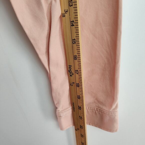 Christopher & Banks Petite Denim Jacket Women's Petite Large Light Pink Full-Zip - Picture 6 of 9